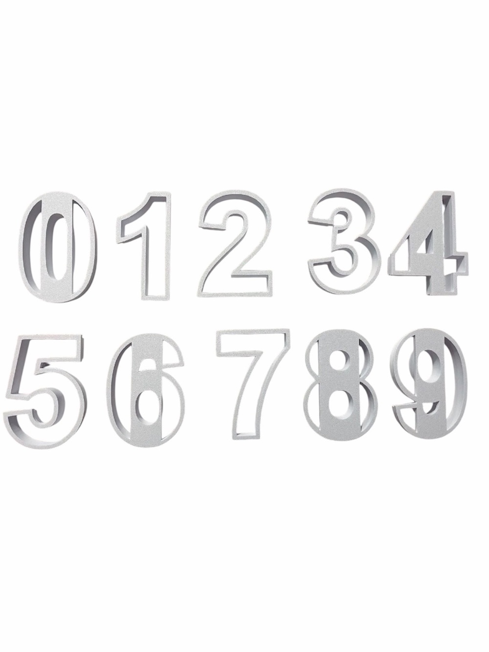 Number Cookie Cutter Set 0-9 Birthday Fondant Clay Baking Tools Cake Decorating